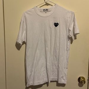 Commes des Garçons PLAY Large White T-Shirt